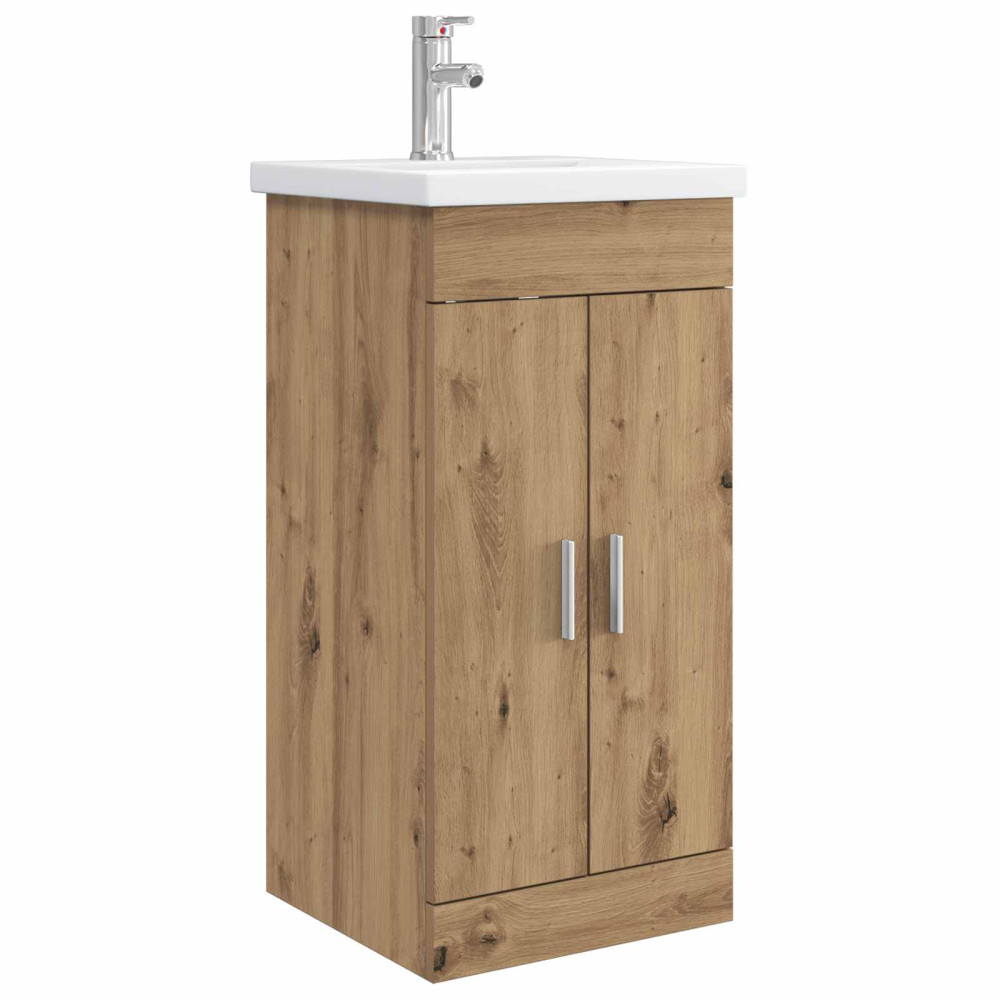 Produktbild för Badrumsspegel med handfat Artisan-ek 42 x 40 x 84,5 cm