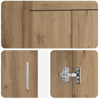 Produktbild för Badrumsspegel med handfat Artisan-ek 42 x 40 x 84,5 cm