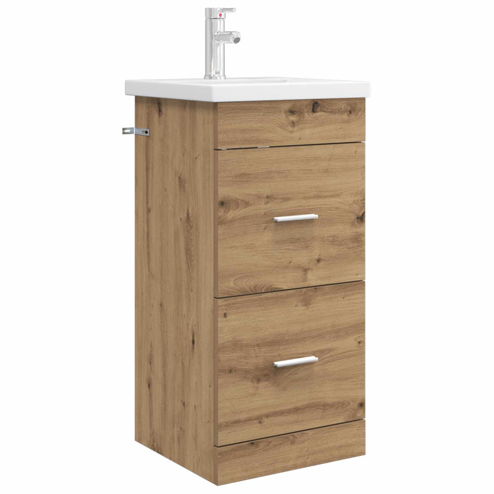 Produktbild för Badrumsspegel med handfat Artisan-ek 42 x 40 x 84,5 cm