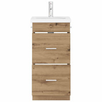 Produktbild för Badrumsspegel med handfat Artisan-ek 42 x 40 x 84,5 cm