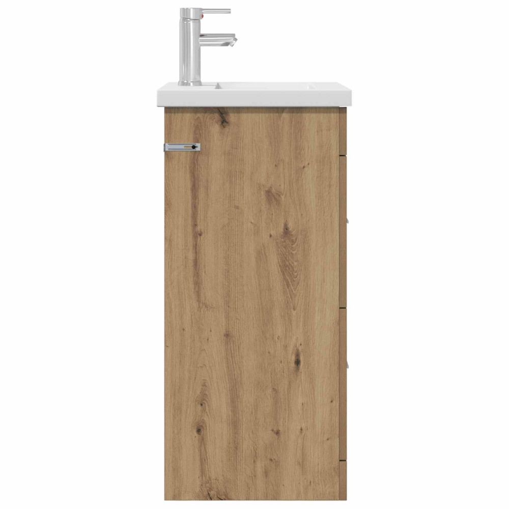 Produktbild för Badrumsspegel med handfat Artisan-ek 42 x 40 x 84,5 cm