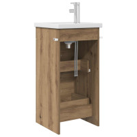 Produktbild för Badrumsspegel med handfat Artisan-ek 42 x 40 x 84,5 cm