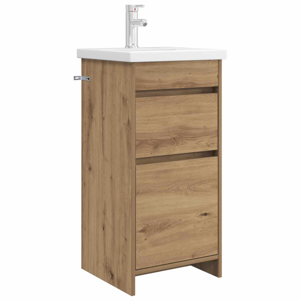 Produktbild för Badrumsspegel med handfat Artisan-ek 42 x 40 x 84,5 cm