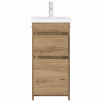 Produktbild för Badrumsspegel med handfat Artisan-ek 42 x 40 x 84,5 cm