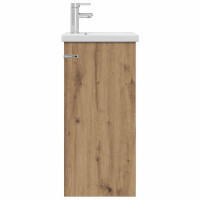 Produktbild för Badrumsspegel med handfat Artisan-ek 42 x 40 x 84,5 cm