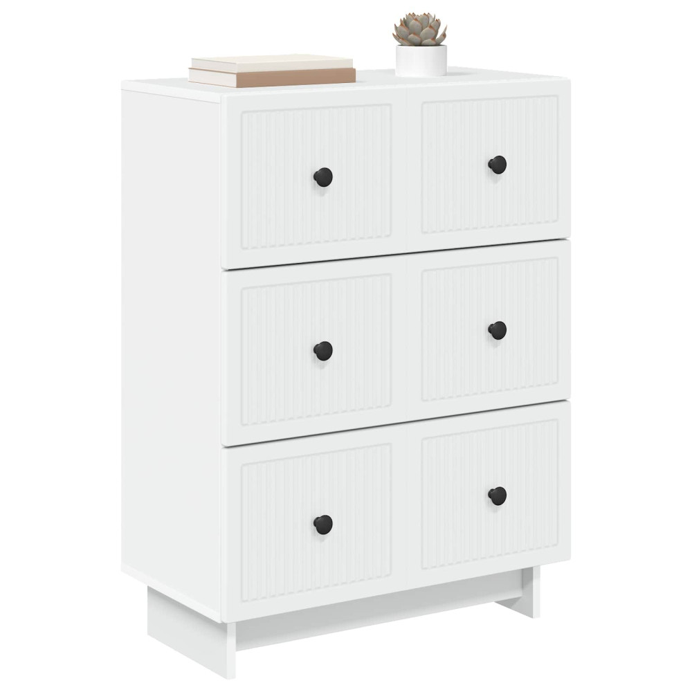 Produktbild för Lådans skåp Vit 66 x 34,5 x 90 cm Konstruerat trä