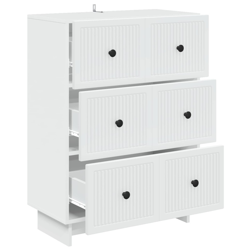Produktbild för Lådans skåp Vit 66 x 34,5 x 90 cm Konstruerat trä