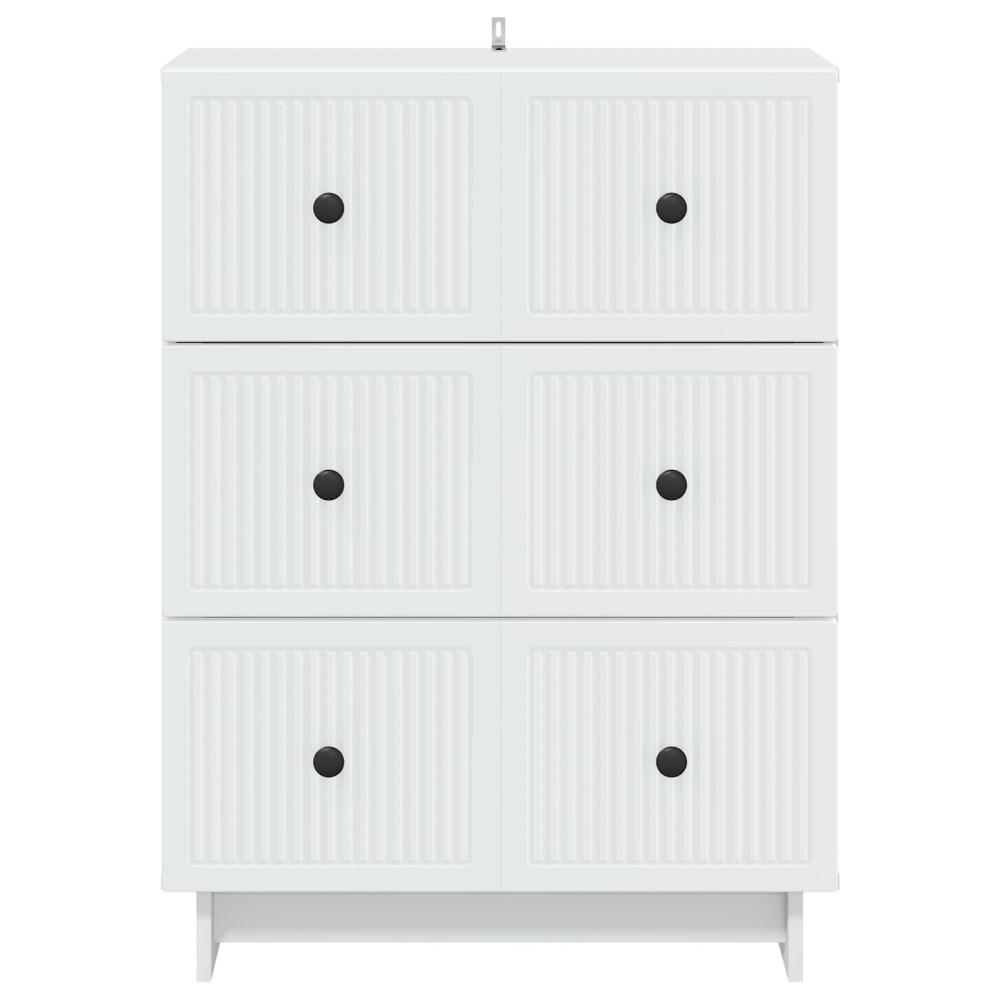 Produktbild för Lådans skåp Vit 66 x 34,5 x 90 cm Konstruerat trä