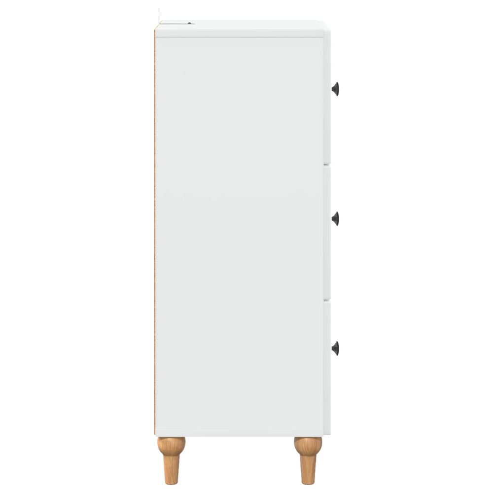 Produktbild för Lådans skåp Vit 33 x 34,5 x 90 cm Konstruerat trä