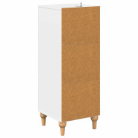 Produktbild för Lådans skåp Vit 33 x 34,5 x 90 cm Konstruerat trä
