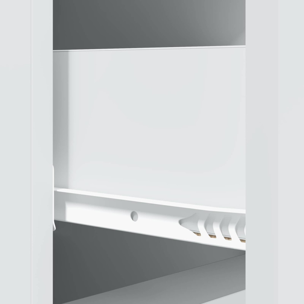 Produktbild för Lådans skåp Vit 33 x 34,5 x 90 cm Konstruerat trä