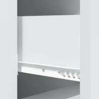 Produktbild för Lådans skåp Vit 33 x 34,5 x 90 cm Konstruerat trä