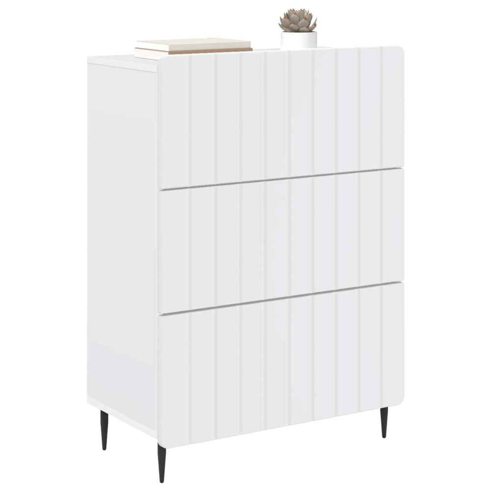 Produktbild för Lådans skåp Vit 66 x 34,5 x 92 cm Konstruerat trä