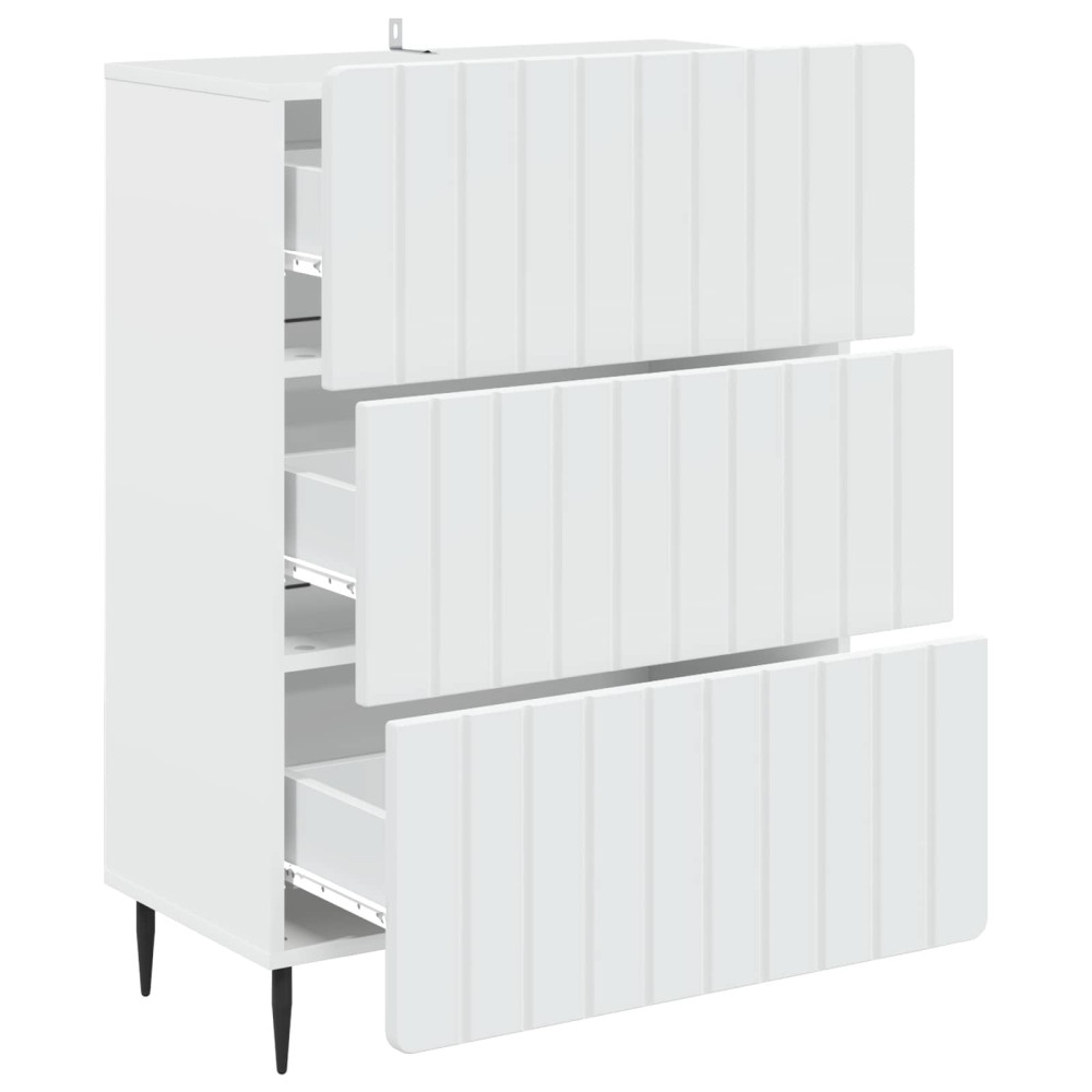 Produktbild för Lådans skåp Vit 66 x 34,5 x 92 cm Konstruerat trä