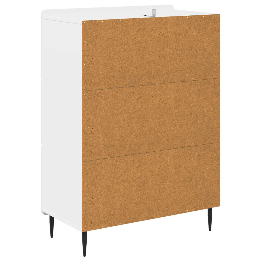 Produktbild för Lådans skåp Vit 66 x 34,5 x 92 cm Konstruerat trä