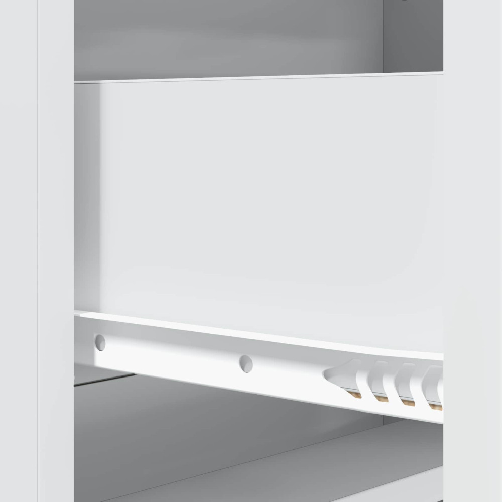 Produktbild för Lådans skåp Vit 66 x 34,5 x 92 cm Konstruerat trä