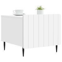 Produktbild för Kaffeebord med låda Vit 49 x 50 x 42 cm Konstruerat trä