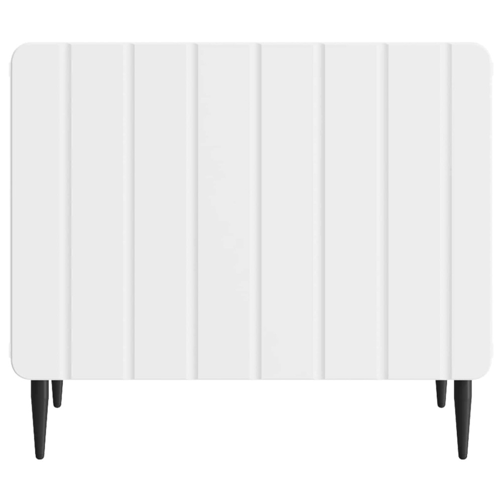 Produktbild för Kaffeebord med låda Vit 49 x 50 x 42 cm Konstruerat trä
