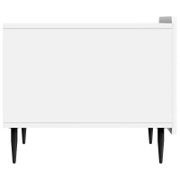 Produktbild för Kaffeebord med låda Vit 49 x 50 x 42 cm Konstruerat trä