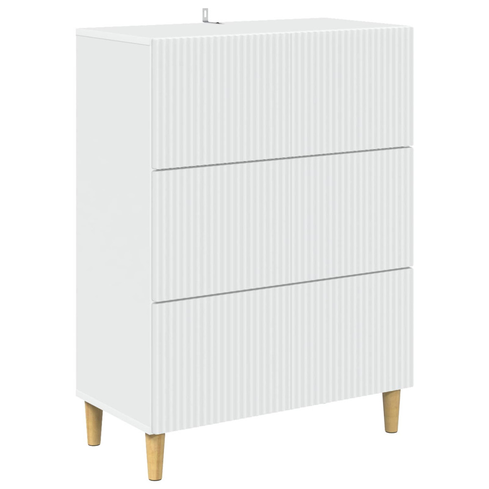 Produktbild för Lådans skåp Vit 66 x 34,5 x 90 cm Konstruerat trä
