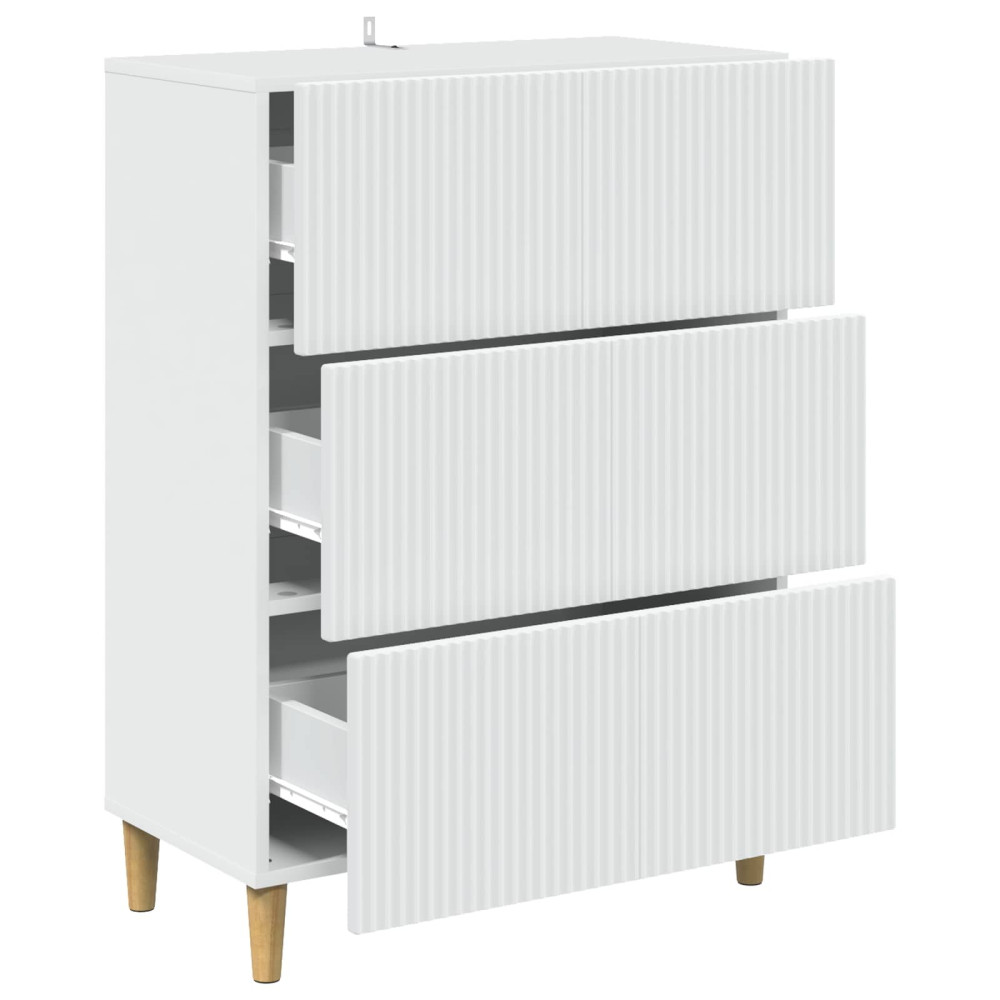 Produktbild för Lådans skåp Vit 66 x 34,5 x 90 cm Konstruerat trä