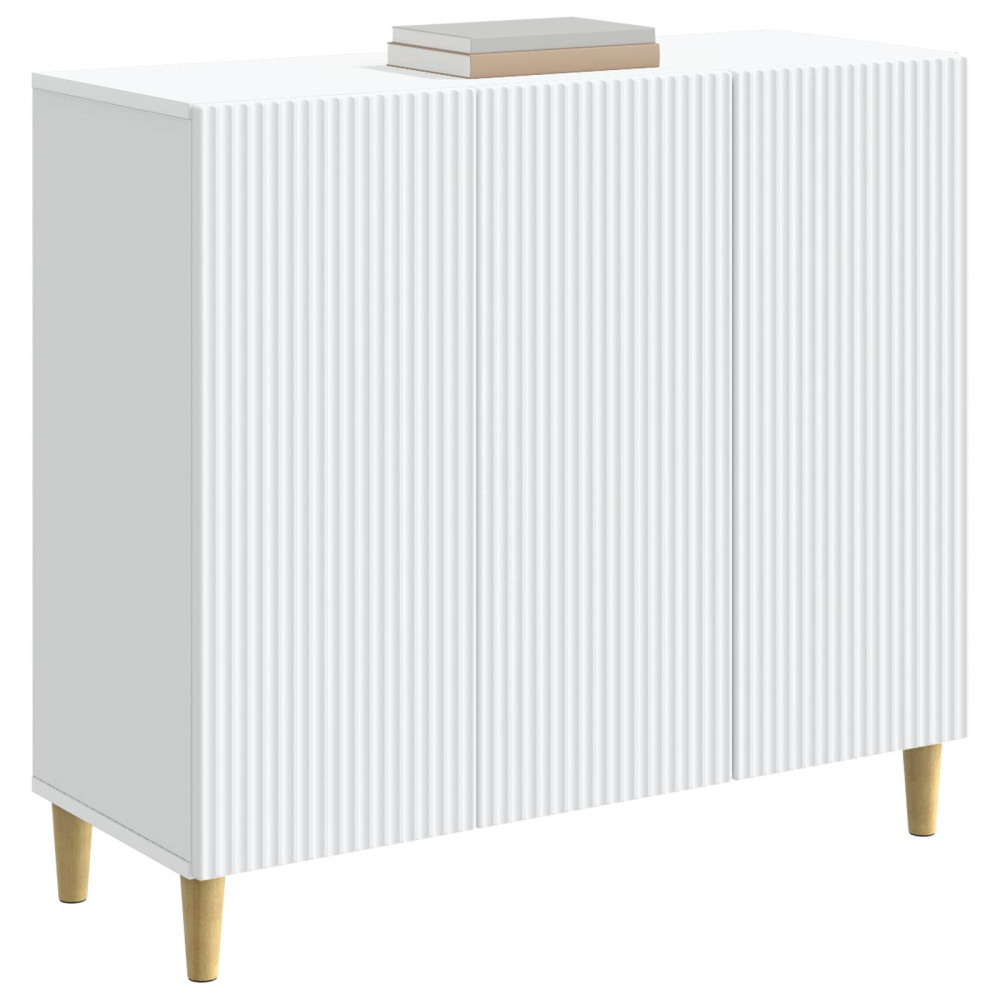 Produktbild för Sideboard Vit 89 x 34,5 x 80 cm Konstruerat trä