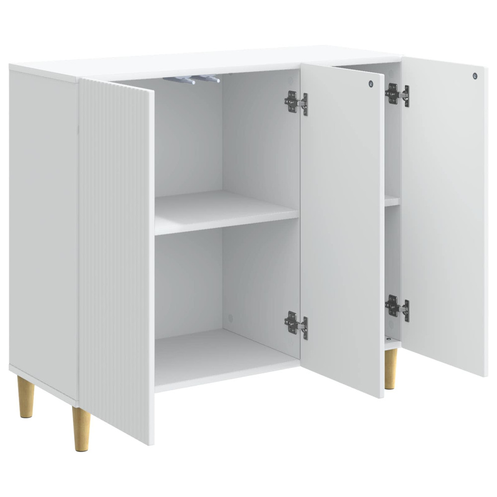 Produktbild för Sideboard Vit 89 x 34,5 x 80 cm Konstruerat trä