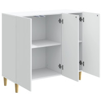 Produktbild för Sideboard Vit 89 x 34,5 x 80 cm Konstruerat trä