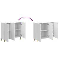 Produktbild för Sideboard Vit 89 x 34,5 x 80 cm Konstruerat trä