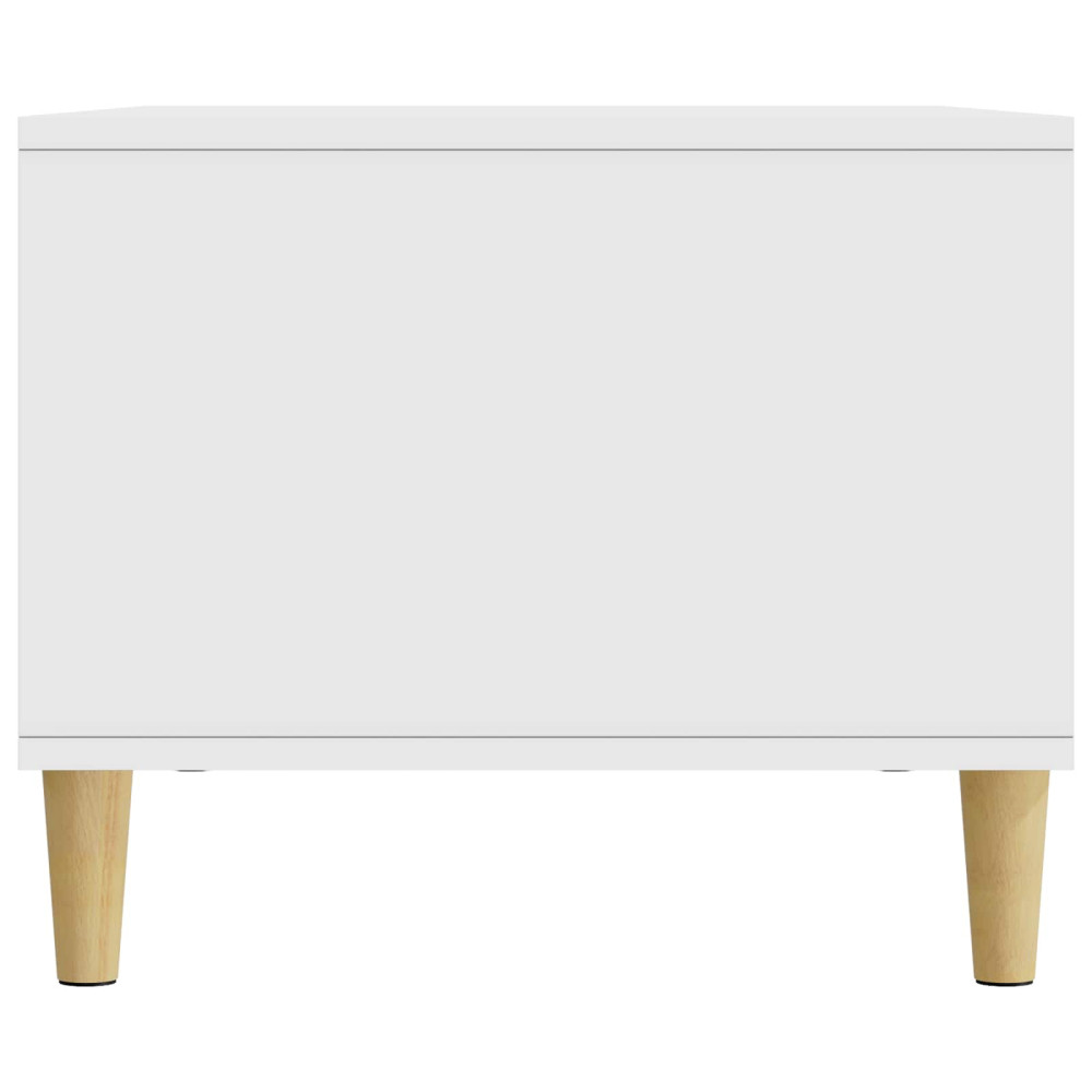 Produktbild för Kaffeebord Vit 90 x 50 x 40 cm Konstruerat trä