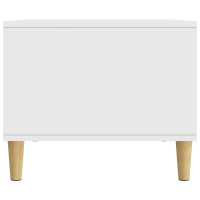 Produktbild för Kaffeebord Vit 90 x 50 x 40 cm Konstruerat trä