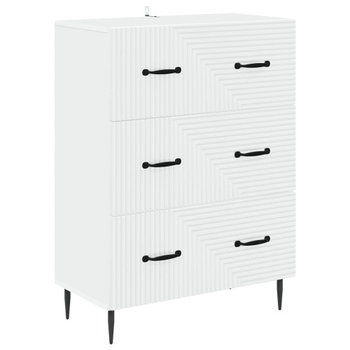 vidaXL Lådans skåp Vit 66 x 34,5 x 89,5 cm Konstruerat trä