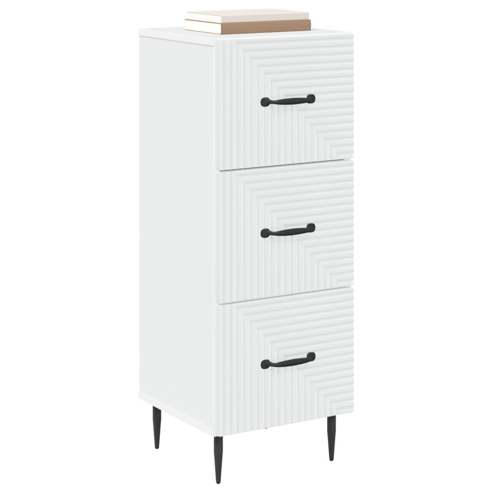 Produktbild för Lådans skåp Vit 33 x 34,5 x 89,5 cm Konstruerat trä