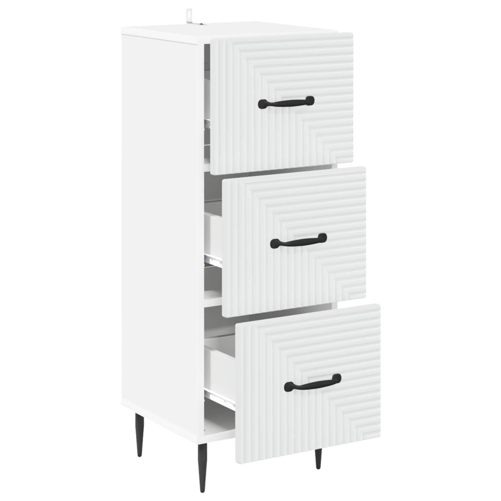 Produktbild för Lådans skåp Vit 33 x 34,5 x 89,5 cm Konstruerat trä