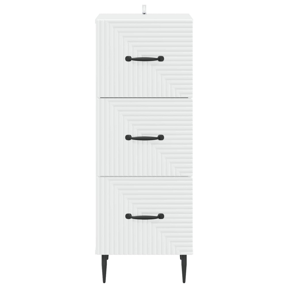 Produktbild för Lådans skåp Vit 33 x 34,5 x 89,5 cm Konstruerat trä