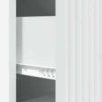 Produktbild för Lådans skåp Vit 33 x 34,5 x 89,5 cm Konstruerat trä