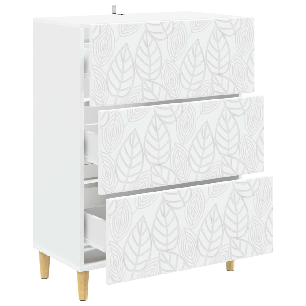 Produktbild för Lådans skåp Vit 66 x 34,5 x 90 cm Konstruerat trä