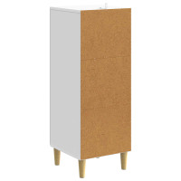 Produktbild för Lådans skåp Vit 33 x 34,5 x 90 cm Konstruerat trä