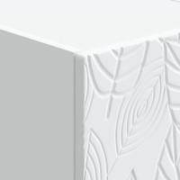 Produktbild för Lådans skåp Vit 33 x 34,5 x 90 cm Konstruerat trä