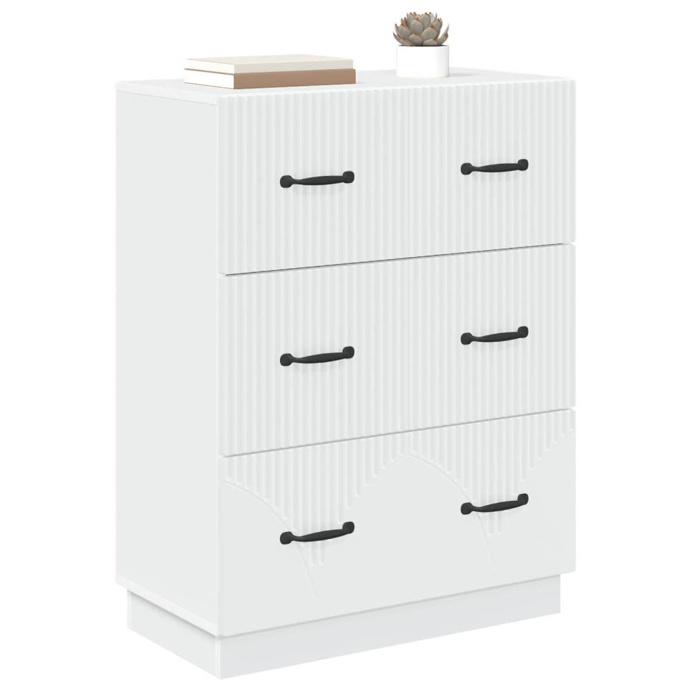Produktbild för Lådans skåp Vit 66 x 34,5 x 87 cm Konstruerat trä