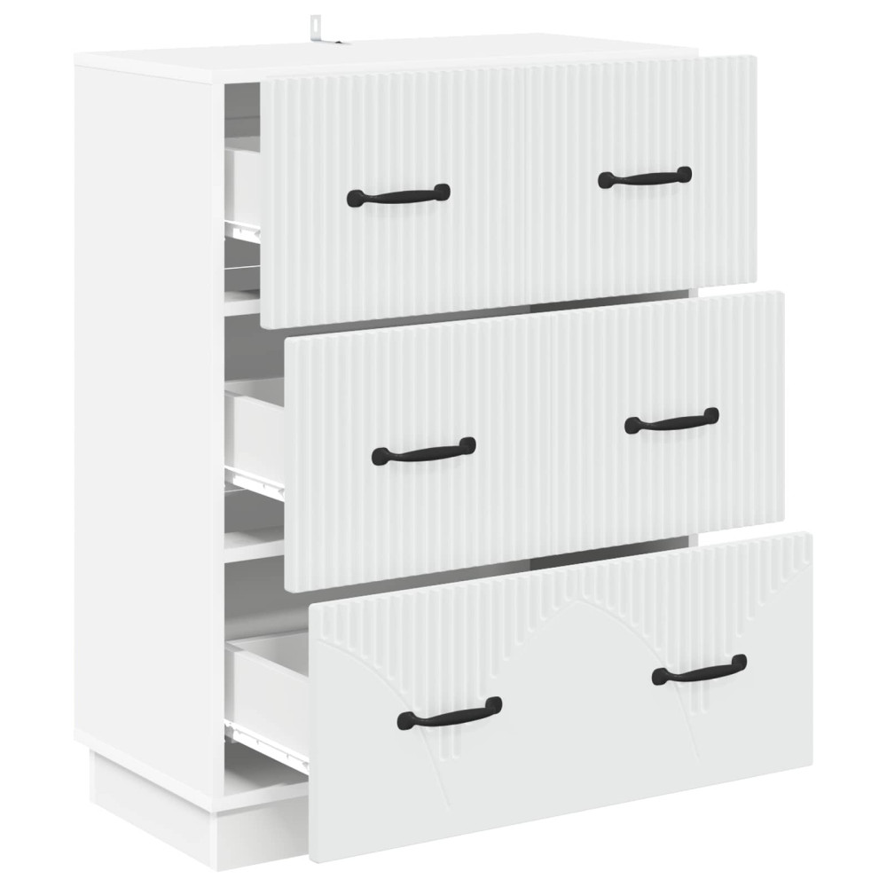 Produktbild för Lådans skåp Vit 66 x 34,5 x 87 cm Konstruerat trä