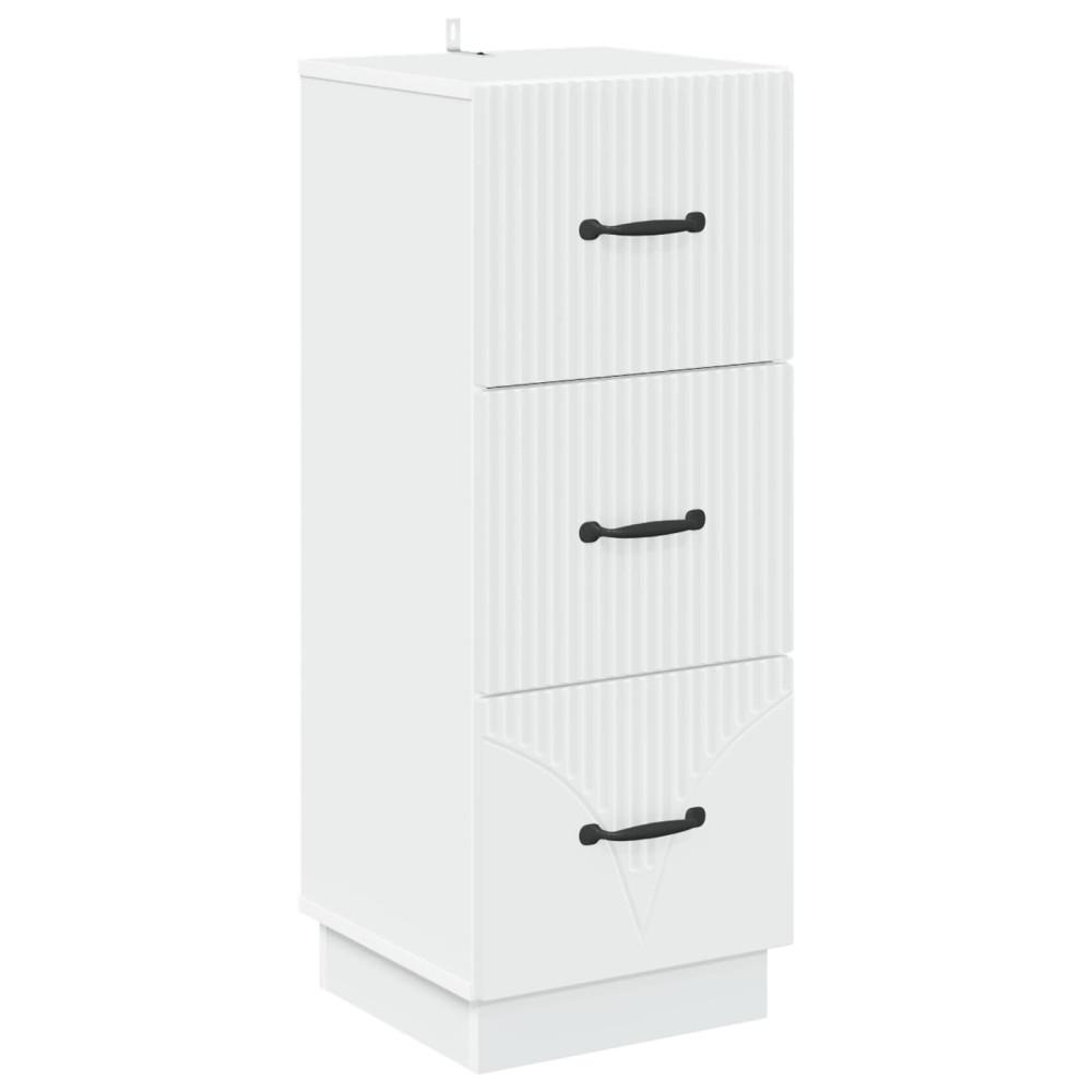 Produktbild för Lådans skåp Vit 33 x 34,5 x 87 cm Konstruerat trä