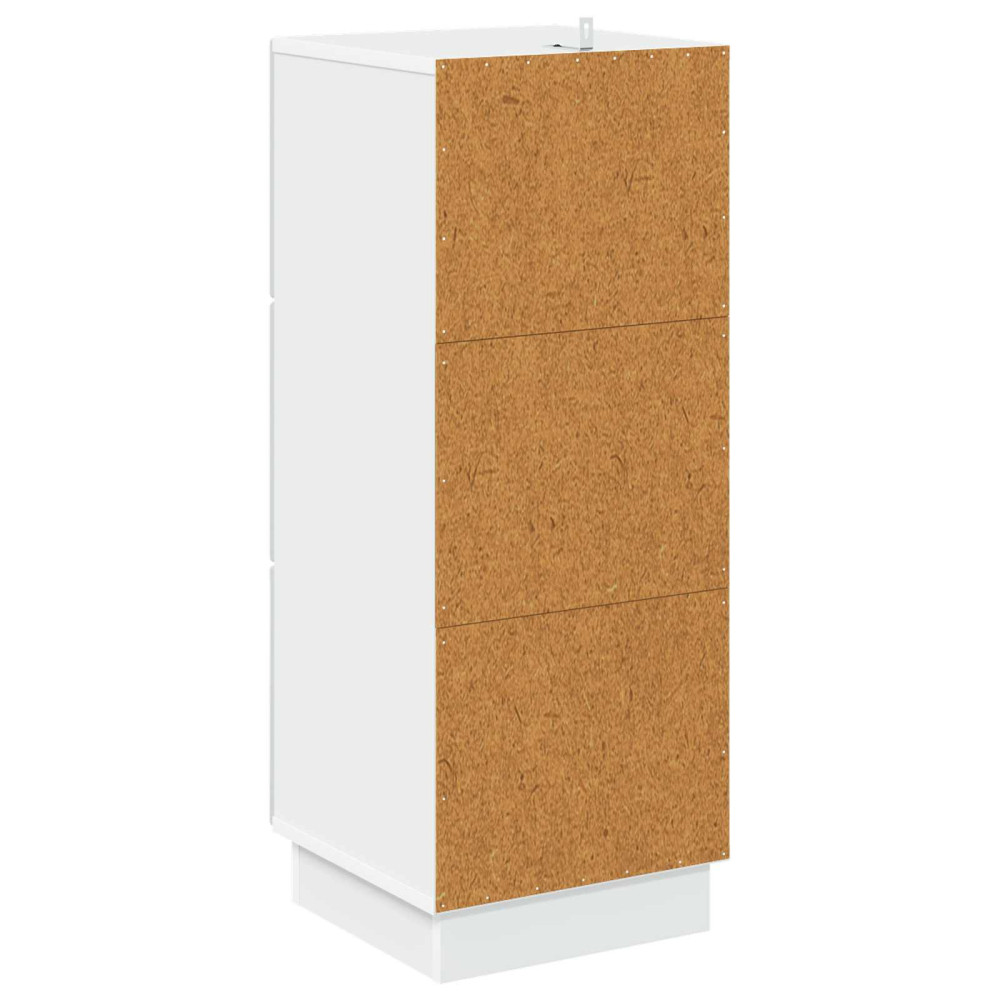 Produktbild för Lådans skåp Vit 33 x 34,5 x 87 cm Konstruerat trä