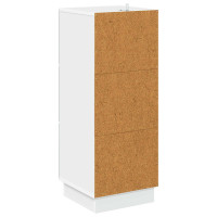 Produktbild för Lådans skåp Vit 33 x 34,5 x 87 cm Konstruerat trä