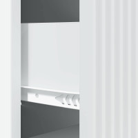Produktbild för Lådans skåp Vit 33 x 34,5 x 87 cm Konstruerat trä