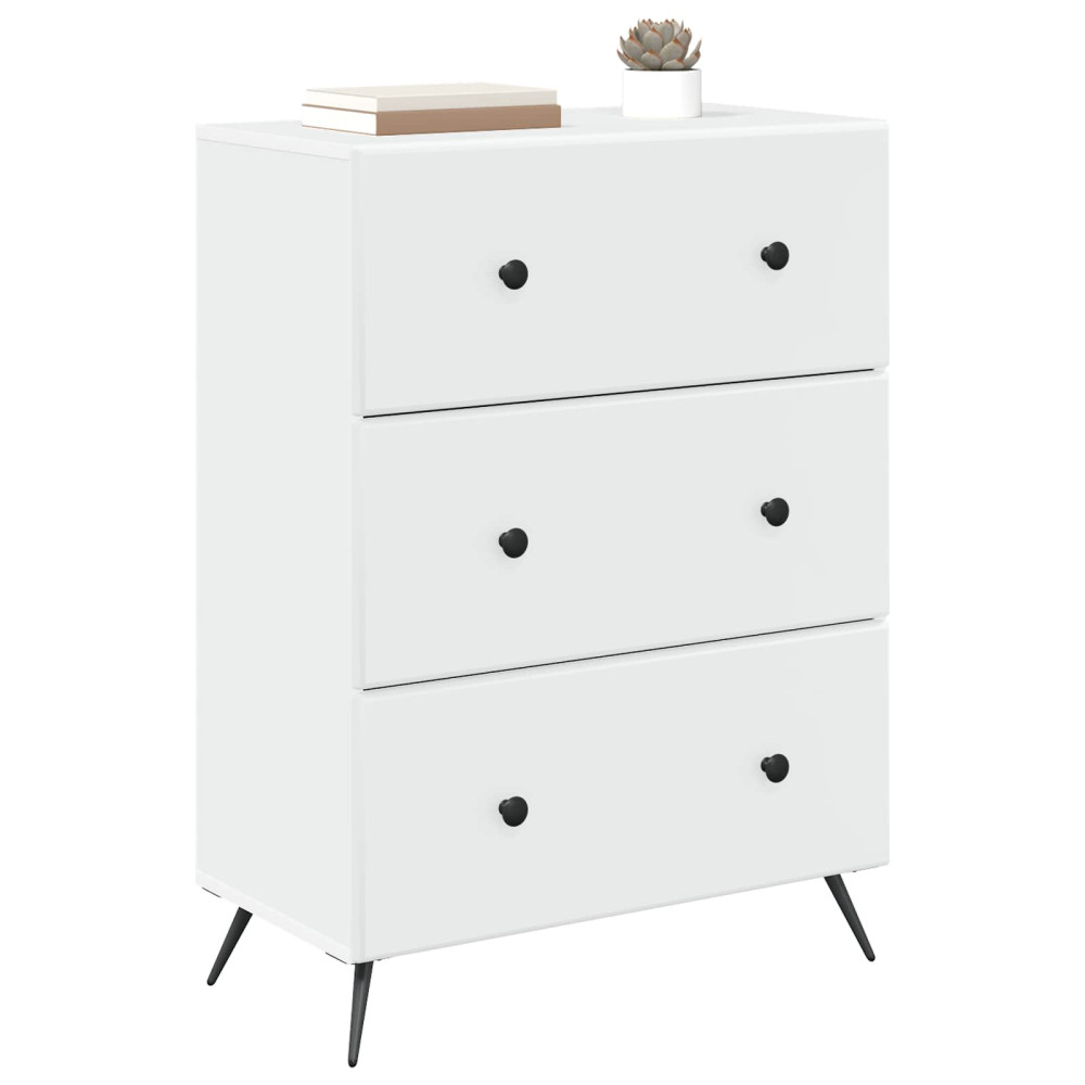 Produktbild för Lådans skåp Vit 66 x 34,5 x 90 cm Konstruerat trä