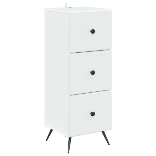vidaXL Lådans skåp Vit 33 x 34,5 x 90 cm Konstruerat trä