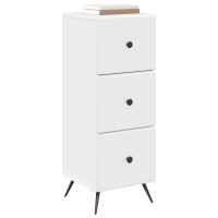 Produktbild för Lådans skåp Vit 33 x 34,5 x 90 cm Konstruerat trä