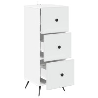 Produktbild för Lådans skåp Vit 33 x 34,5 x 90 cm Konstruerat trä