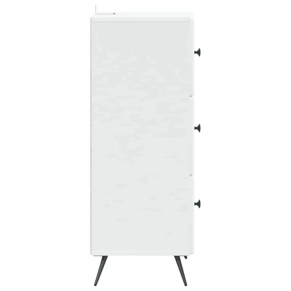 Produktbild för Lådans skåp Vit 33 x 34,5 x 90 cm Konstruerat trä